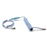  5PIN male GX16 Electroplated light blue head  Aviator  to Type-c  and usb to 5pin gx16  female wire cable set 